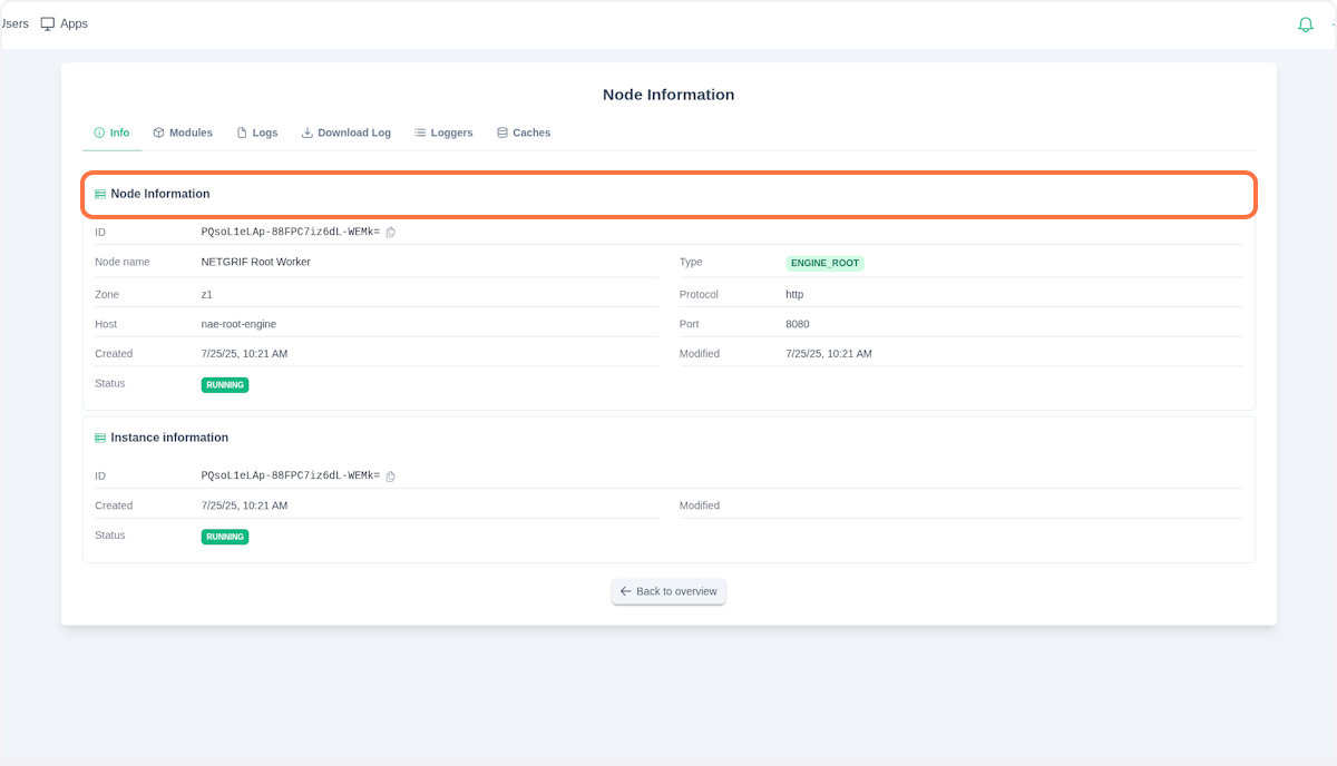 Node Information