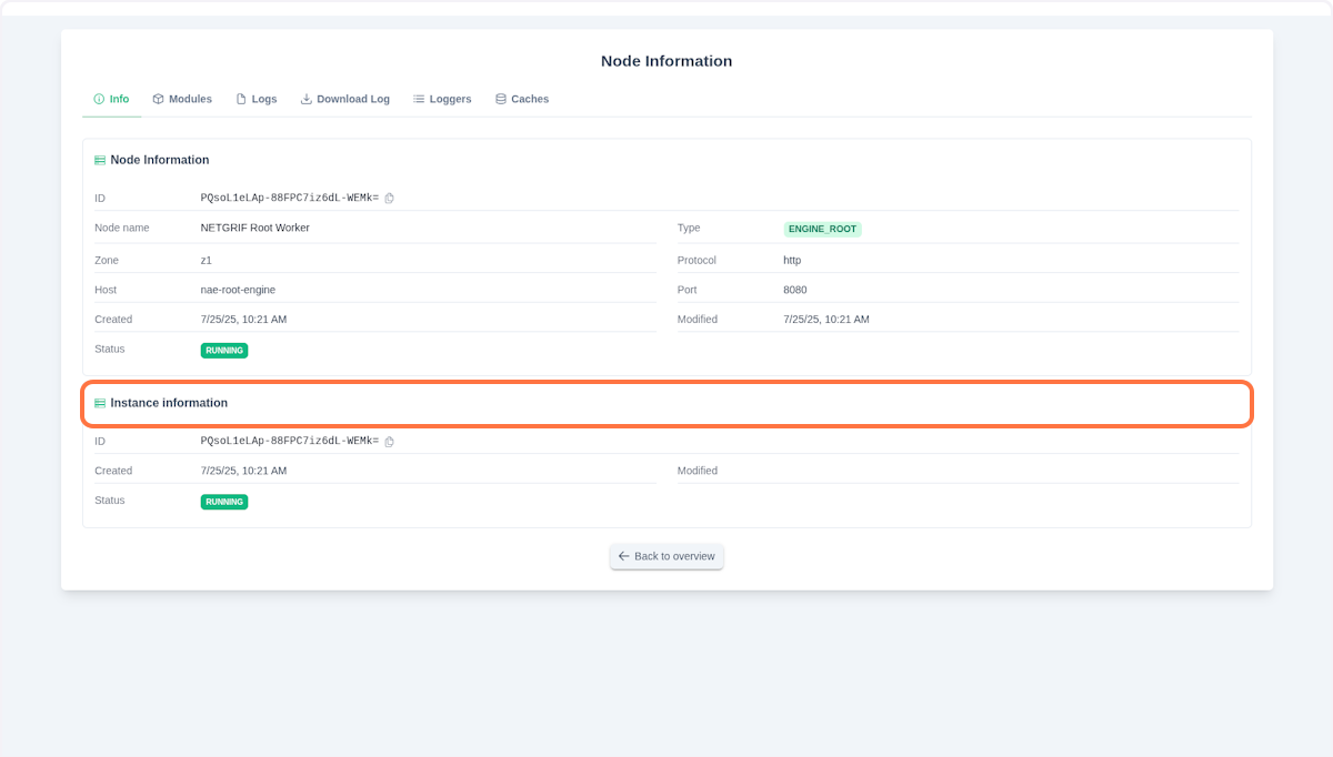 To Node details