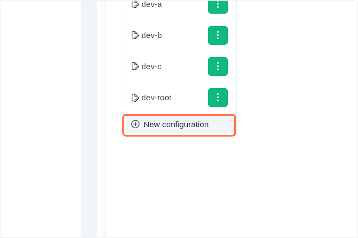 Backend new config