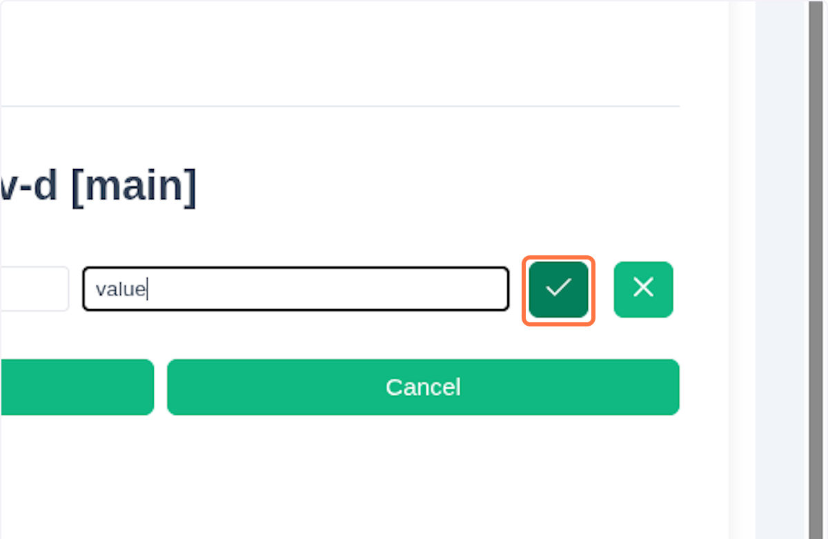 Click on check icon
