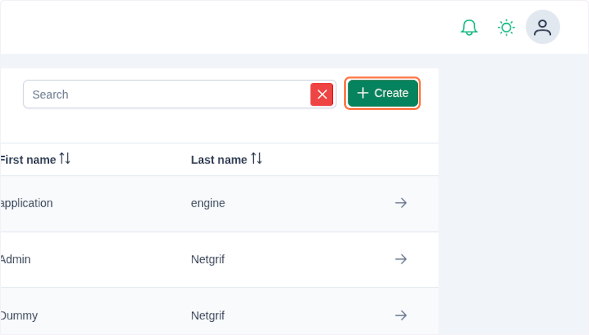 User create